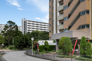 市川市にある団地　千葉県　日本