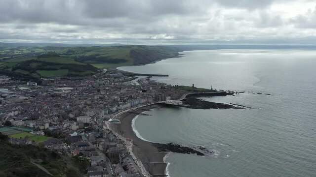 Aberystwyth, Ceredigion, West Wales, UK, popular tourist destination