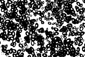 Fototapeta na wymiar Black and white vector background with bubbles.