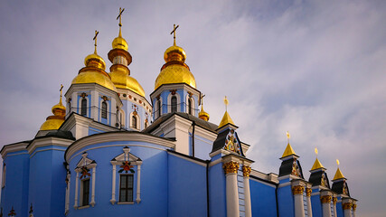 Fototapeta na wymiar St. Michael's Golden-domed Monastery In Kyiv, Ukraine