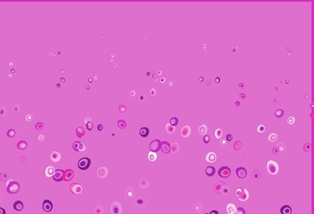 Light Pink vector backdrop with dots.