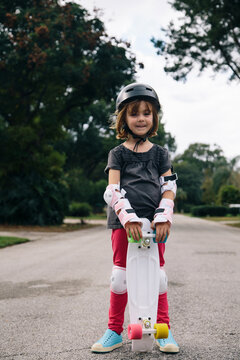 Girl with a skateboard