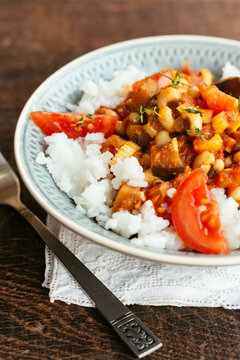 Creole Eggplant and Black-eyed Pea Stew