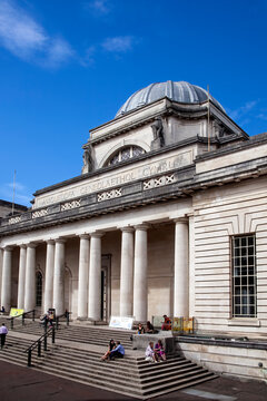 Cardiff, Wales, UK, August 31, 2016 : The National Museum And Art Gallery Which Is A Popular Travel Destination Tourist Attraction Landmark Of The City Stock Photo Image