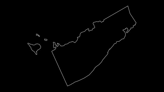 Paget Bermuda map outline animation