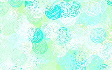 Light Blue, Green vector elegant wallpaper with roses.