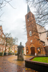 Obraz premium Begijnhof Hofje , the most famous Hofje in Amsterdam , Netherlands