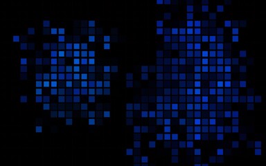Dark BLUE vector layout with lines, rectangles. Rectangles on abstract background with colorful gradient. Pattern for commercials.