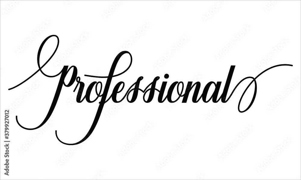Leinwandbilder professional script cursive calligraphy typography black text lettering script cursive and phrases i