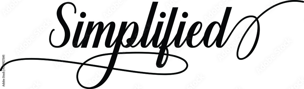 Poster simplified script cursive calligraphy typography black text lettering script cursive and phrases iso