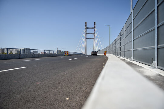 Newly constructed Ciurel bridge opened for traffic in Bucharest, Romania