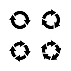 Arrow sign icon set
