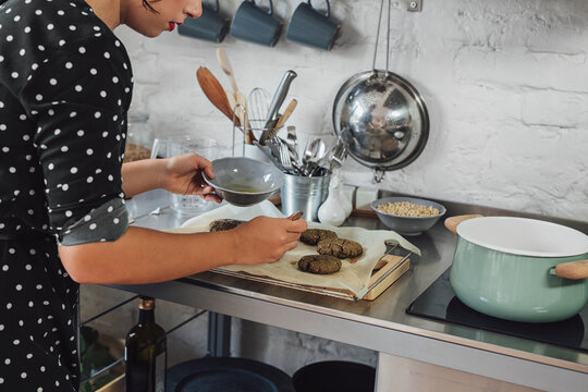 Woman Making a Bannocks