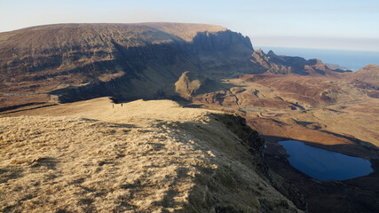 Fototapeta na wymiar Old Man of Storr rock formation at the Isle of Skye in Scotland, United Kingdom.
