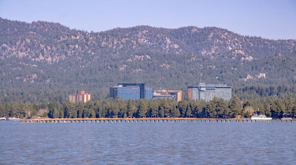 beautiful sierra scenery at lake tahoe california