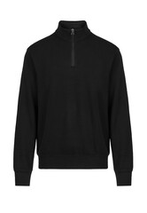 Black men's sweatshirt with zipper