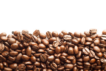 coffee beans isolated on white