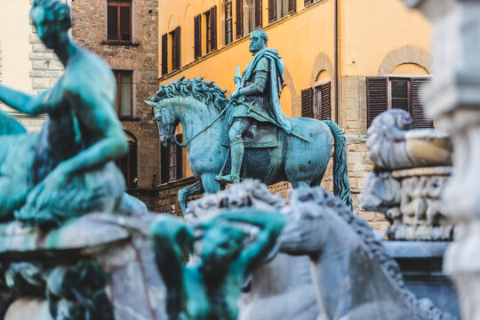 Equestrian Monument of Cosimo First in Florence