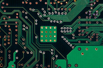 Green printed circuit board background