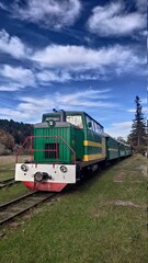 Obraz premium train in the countryside