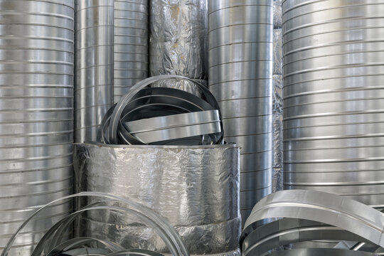 Metallic ribbed ventilation tubes