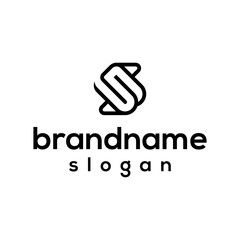 Modern letter S logo design vector