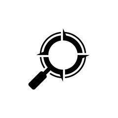 Search target logo design vector