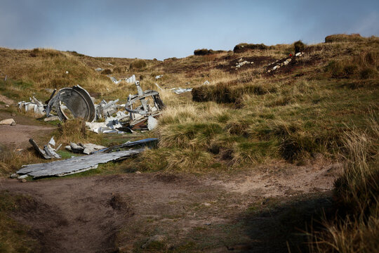 Crash site of the B-29 Superfortress.
