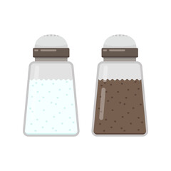 Salt and pepper powder vector. free space for text.