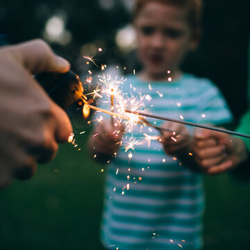 Fun with sparklers