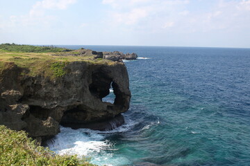 Beautiful seaside, Manzamoo of Okinawa Island, Japan, Asia