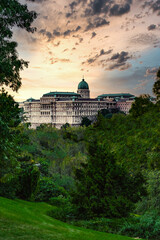 Budapest Buda Castle at Sunset 