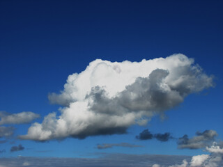 blue sky and clouds