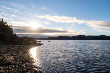 Beautiful coastal view in the Bic national park, Canada