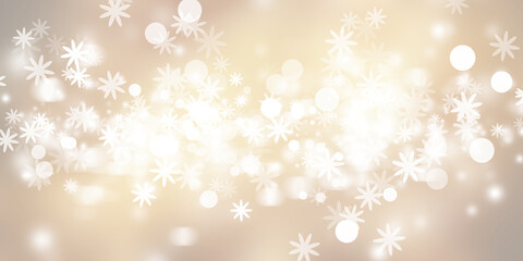 Golden Xmas light blurred abstract background. bokeh christmas blurred beautiful shiny Christmas lights