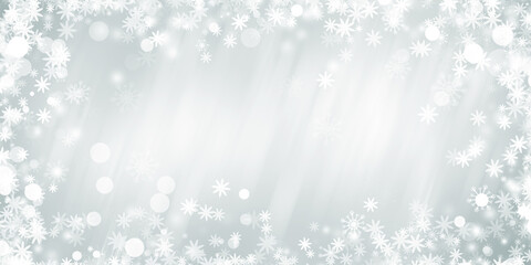 abstract white and gray snow blur background.