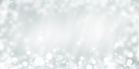 abstract white and gray snow blur background.