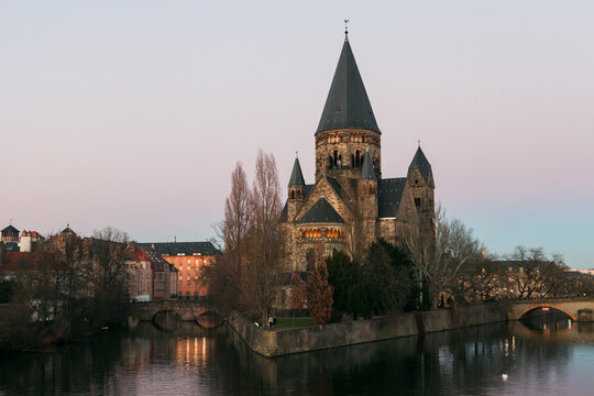 Temple Neuf de Metz, France.