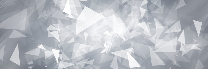Fototapeta premium Gray halftone pattern with white line motion and network connection backdrop wallpaper. Clean Grey geometric background.