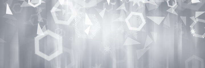 Gray halftone pattern with white line motion and network connection backdrop wallpaper. Clean Grey geometric background.