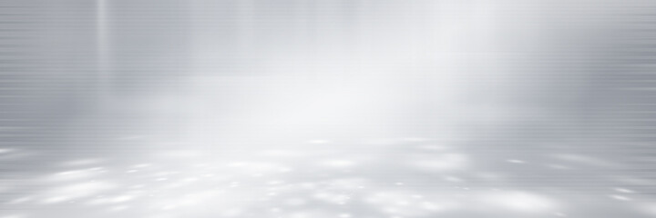 Obraz premium soft gray studio room background, grey floor backdrop with spotlight.