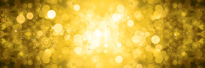 Golden Xmas light blurred abstract background. bokeh christmas blurred beautiful shiny Christmas lights