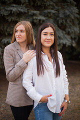 portrait of two women