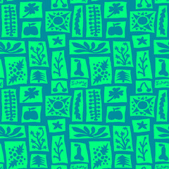 Green and Blue Botany