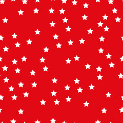 seamless pattern white stars on color background