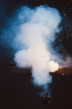 Pyrotechic fire cracker explosion