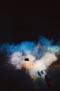 Pyrotechics explosion