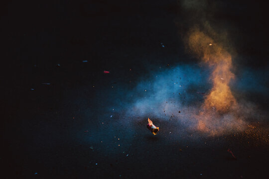 Pyrotechic explosion