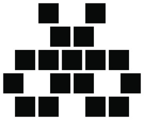 black and white squares