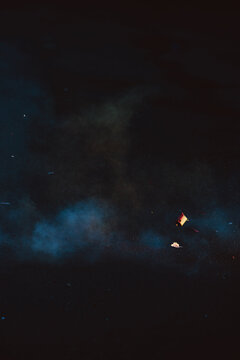 Fire cracker in the air